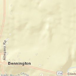Bennington New York Street Map