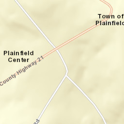 Plainfield Center New York Street Map