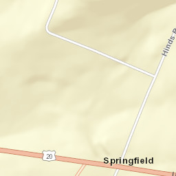 Springfield New York Street Map