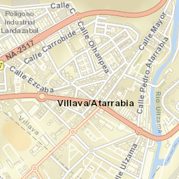 Atarrabia Street Map