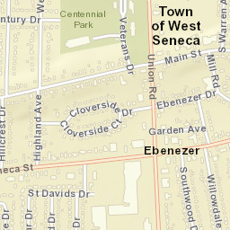 Ebenezer New York Street Map