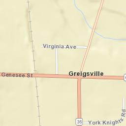 Greigsville New York Street Map