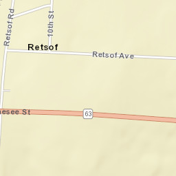 Retsof New York Street Map