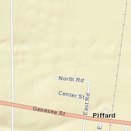 Piffard New York Street Map