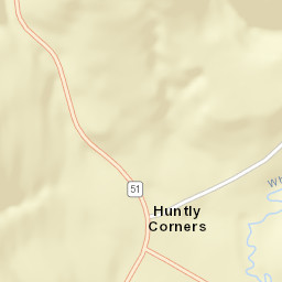 Huntly Corners New York Street Map