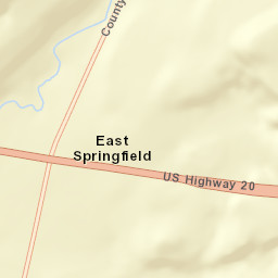 East Springfield New York Street Map