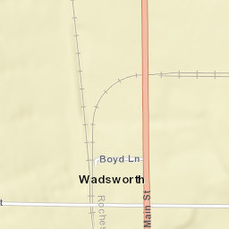 Wadsworth New York Street Map