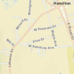 Hamilton New York Street Map