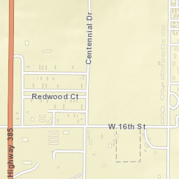 Chadron, Nebraska Street Map