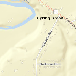Spring Brook New York Street Map