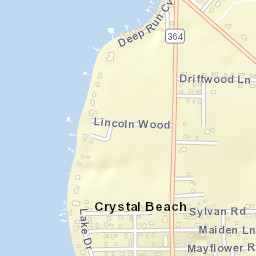 Crystal Beach New York Street Map