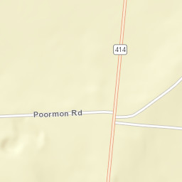 Fayette New York Street Map