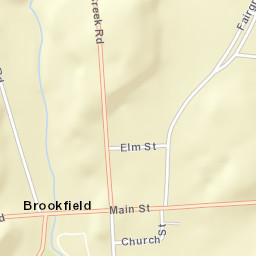 Brookfield New York Street Map