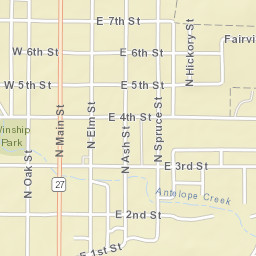 333-399 North Oak Street, Gordon, NE Street Map