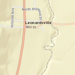 Leonardsville New York Street Map