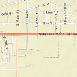 201 W Bay St Gordon, Nebraska Street Map