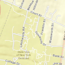 Geneseo New York Street Map