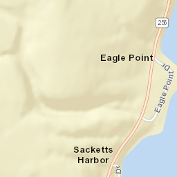 Sacketts Harbor New York Street Map
