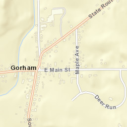 Gorham New York Street Map