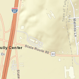 Tully Center New York Street Map