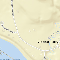 Vischer Ferry New York Street Map