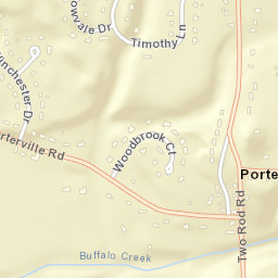 Porterville New York Street Map