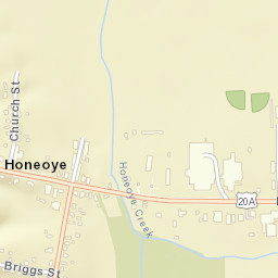 Honeoye New York Street Map