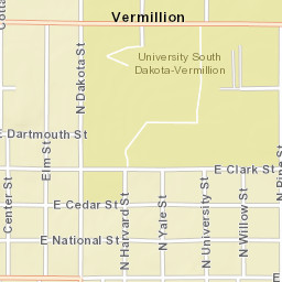 201-299 East Clark Street Vermillion Street Map