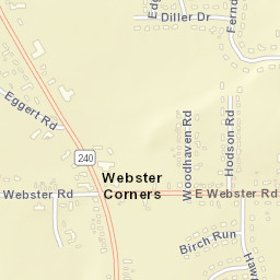Webster Corners New York Street Map