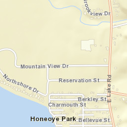 Honeoye Park New York Street Map