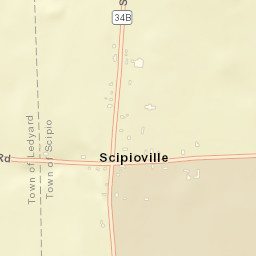 Scipioville New York Street Map