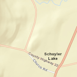 Schuyler Lake New York Street Map
