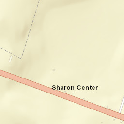 Sharon Center New York Street Map