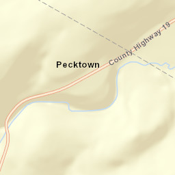 Pecktown New York Street Map