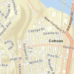 Cohoes New York Street Map