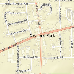 Orchard Park New York Street Map