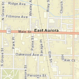 East Aurora New York Street Map