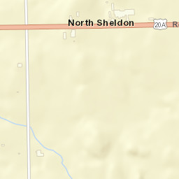 North Sheldon New York Street Map