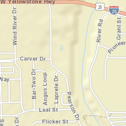 West Yellowstone Highway, Douglas, WY Street Map