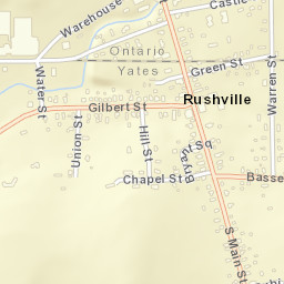 Rushville New York Street Map