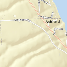 Ashland New York Street Map