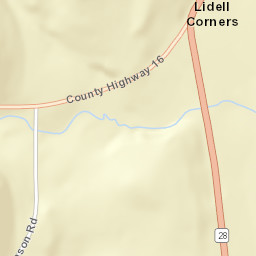 Lidell Corners New York Street Map