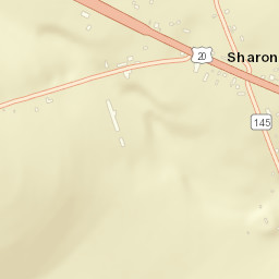 Sharon New York Street Map