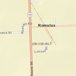 Romulus New York Street Map