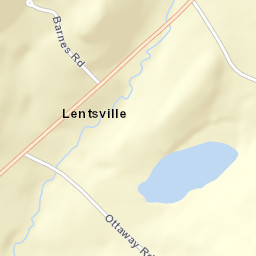 Lentsville New York Street Map