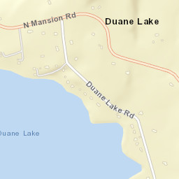 Duane Lake New York Street Map
