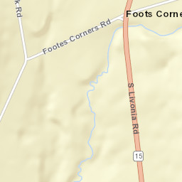 Foots Corners New York Street Map