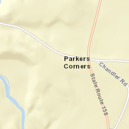 Parkers Corners New York Street Map