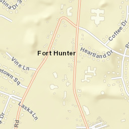 Fort Hunter New York Street Map