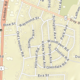 Latham New York Street Map